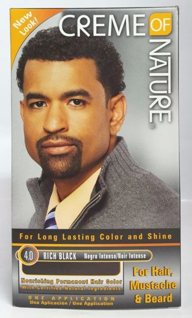 Creme Of Nature Men Hair Dye For Hair RICH Black no: 4.0