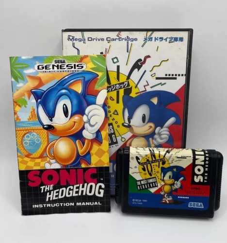 Sonic the hedgehog gioco sega mega drive vintage asian version ...