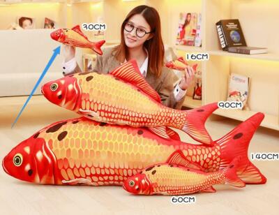6Pcs 30Cm Koi Fish Doll Creative Plush Toy Carp Ornamental Fish