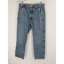 Agolde Cooper Trouser Jean Womens 28 Blue Wash High Rise Straight Relaxed Fit