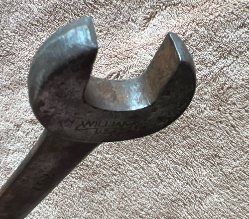 Vintage WILLIAMS 207 1-1/16" Rat Tail Spud Wrench Iron Workers Tool USA - Picture 9 of 11