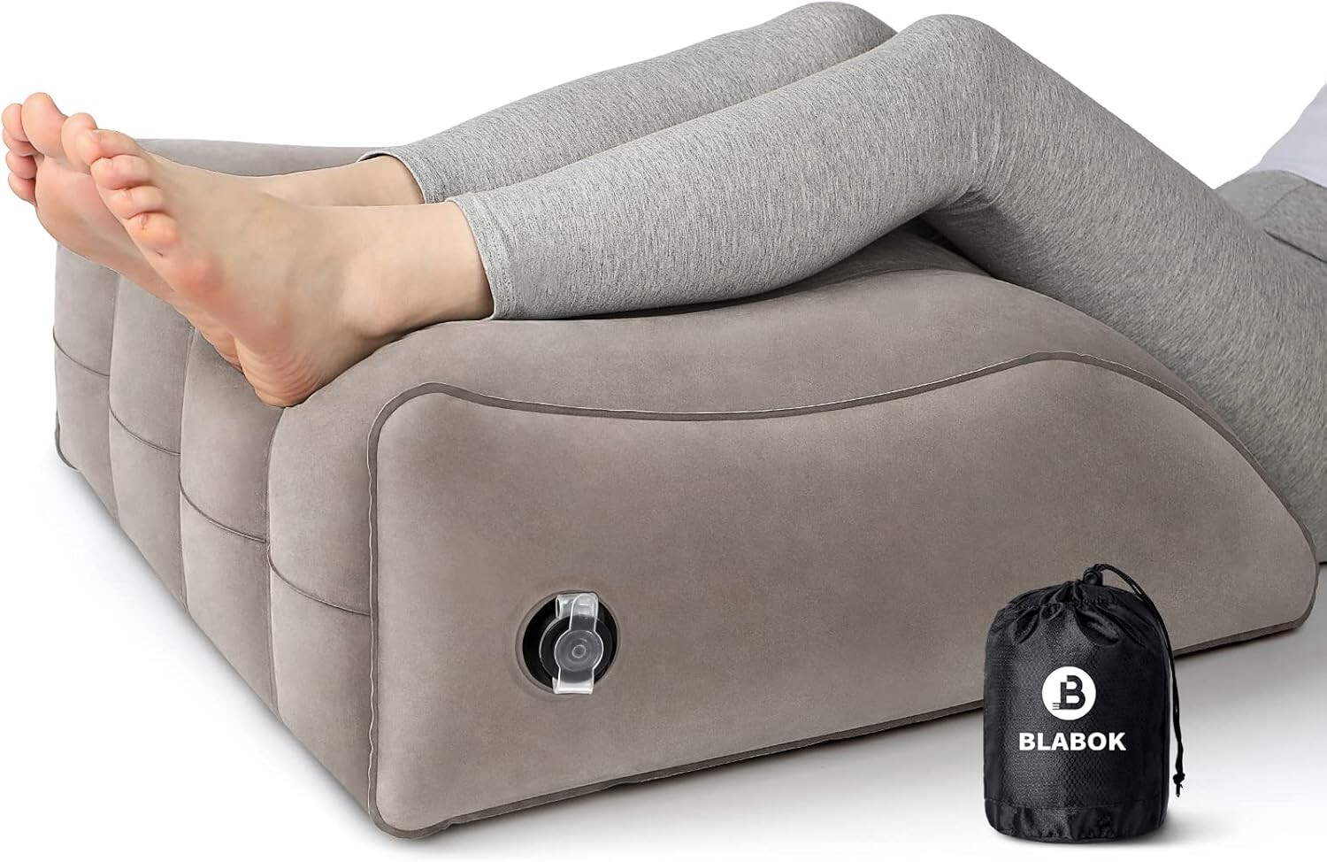 Inflatable Wedge Pillow for Leg Elevation and Swelling Relief