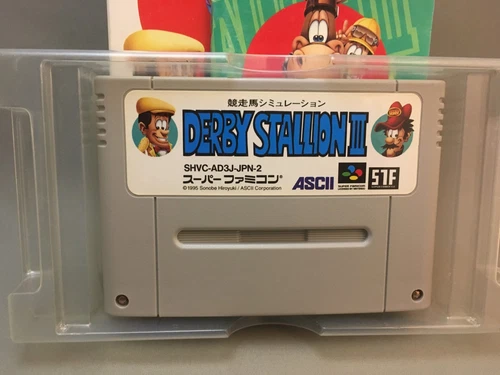 DERBY STALLION III 3 Boxed SNES SFC Nintendo Super Famicom JAPAN - Picture 2 of 4