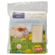Bird, Lixit Cozy Nest Natural Cotton Bedding (12 Count)