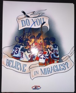AL MICHAELS 1980 USA OLYMPIC HOCKEY DO YOU BELIEVE IN MIRACLES SIGNED 8X10 PHOTO