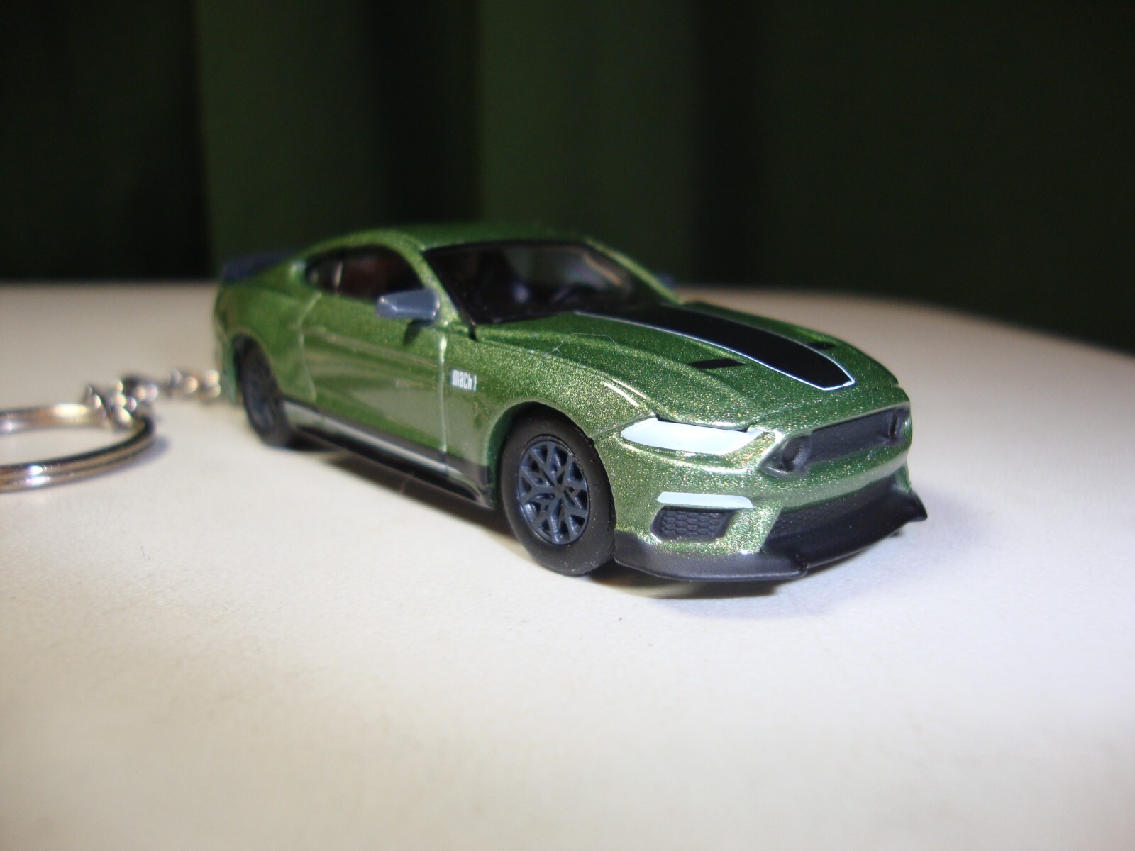 2022 FORD MUSTANG MACH 1 New Keychain GREEN! Key ring Diecast Toy 2021 ...