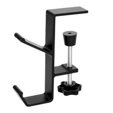 Metal Headphone Hook, Headphone Hanger with Double Hooks, Universal Aluminum