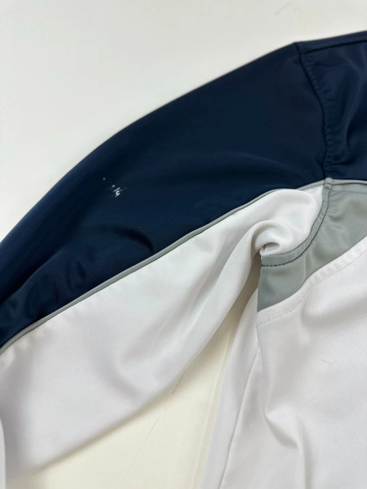 Ecko Unltd Jacket Mens XL White Tricot Track Colorblock Long Sleeve Full Zip - Image 4 of 4