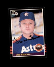 Joe Niekro Signed 1985 Donruss Houston Astros Autograph