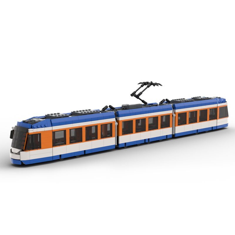 ZITIANYOUBUILD Tram ST 14-2 Model 1582 Pieces Model Building Toys Set MOC Build