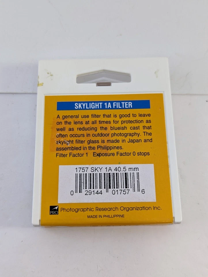 Promaster Skylight 1A Filter - 40.5mm New, unopened - Image 2 of 2