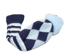 Blue/Light Blue Pom Fairway Headcover Preowned Condition Excellent