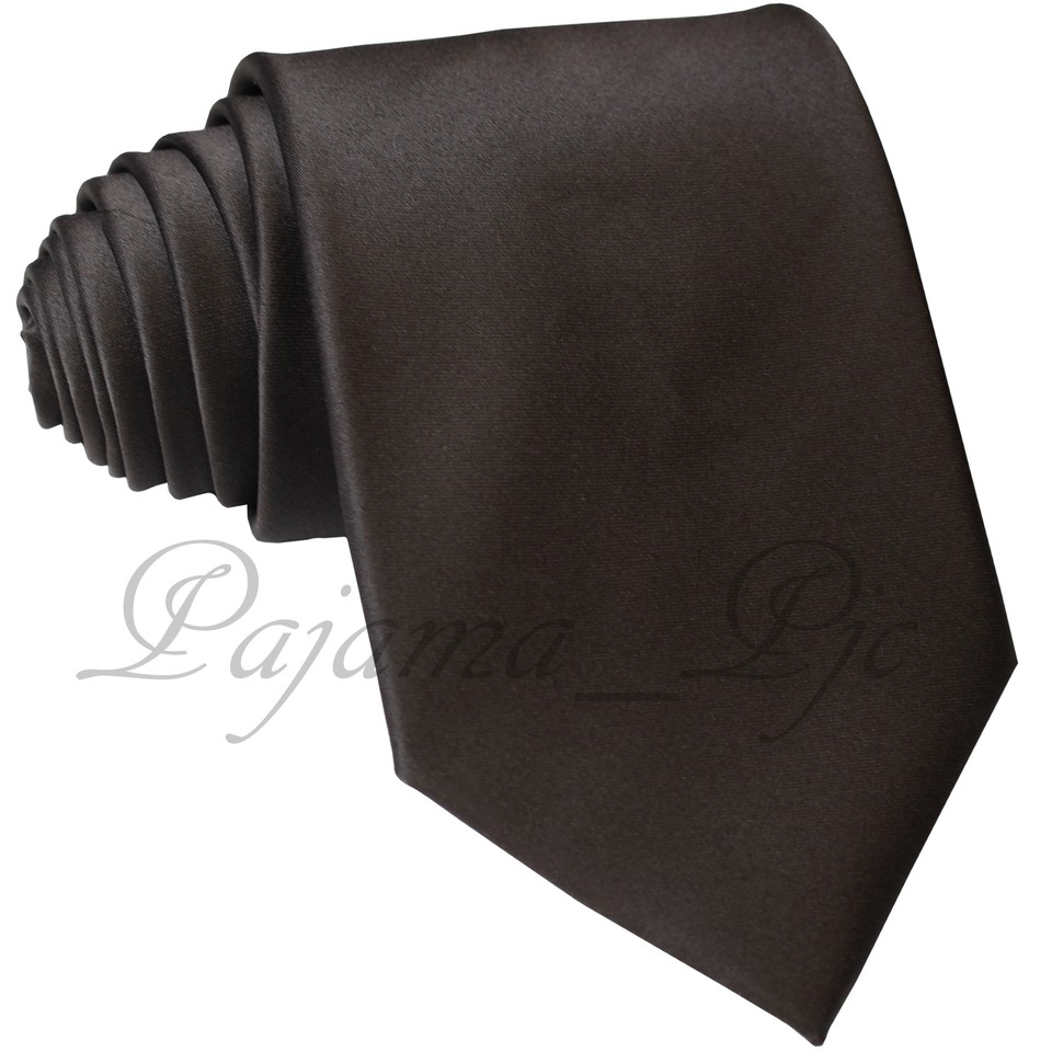 Neck Ties For Men Men's Solid Color Self-Tie Neck Tie For Wedding, Prom, Or Formal Party - Classic Length & Width Mens Maroon Tie - Foto 2