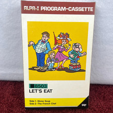 Vintage Epoch Alpa-I Program Cassette LET'S EAT 8503 Video Game 1984 80s NOS NIB