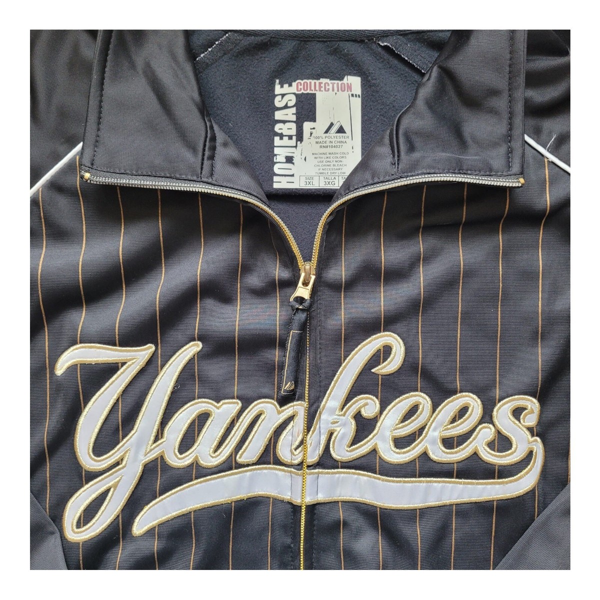 New York Yankees Homebase Collection Pinstripe Tracksuit Jacket