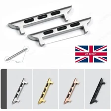 2psc Watch Strap Adapter for Apple 38/40/42/44mm Connectors Adaptors for iWatch