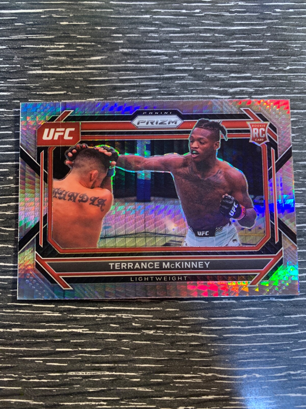 2023 Panini Prizm UFC Hyper Prizm Terrance McKinney #31 Rookie RC