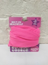 Multi Use Headwrap Headband Hair 12 Ways to Wear Pink