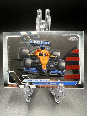 2021 Topps Chrome Formula 1 Daniel Ricciardo Base Card F1 McLaren #100