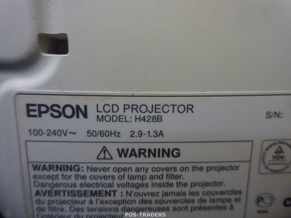 Epson EB-W12 Projector Beamer WXGA 2800 LUMENS HDMI 3LCD- No remote - 1999 HOURS - Bild 3 von 3