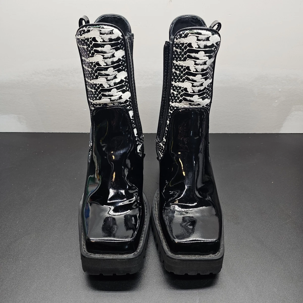 Jeffrey campbell district combat boots white discount