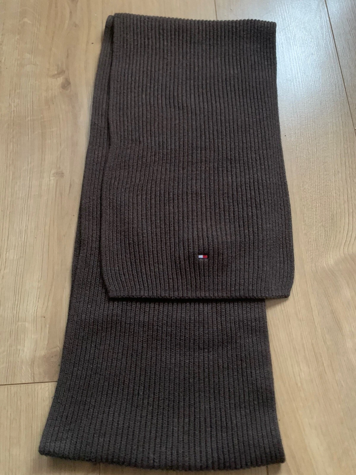 Men's Tommy Hilfiger Brown Wool Blend Winter Scarf