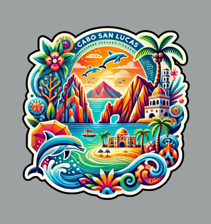 Cabo San Lucas Mexico Souvenir Fridge Magnet for Travel Lovers