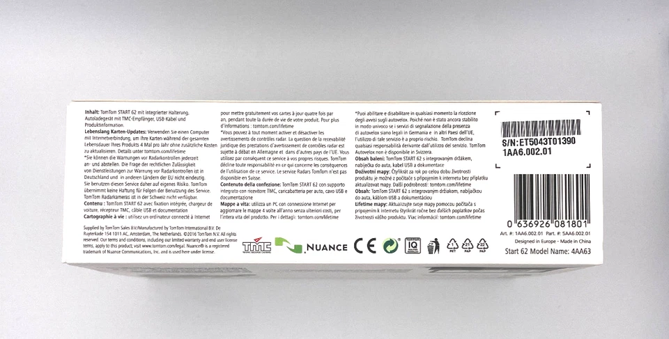 TomTom Start 62 M Europa 48 Länder Lifetime 3D Maps Tap & Go EU GPS XXL Navi WOW - Bild 4 von 4
