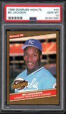 1986 Donruss Highlights #43 BO JACKSON RC Kansas City Royals PSA 10 GEM MINT