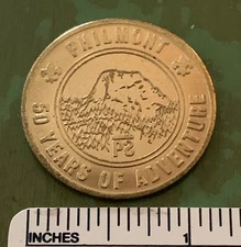 PHLMONT SCOUT RANCH 50 Years of Adventure Souvenir TOKEN COIN BSA Tooth of Time