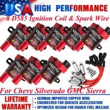 8 Ls Ls1 Ls3 Ignition Coils Wires For Chevrolet 5.36.04.8l C1251 Uf-262 D585