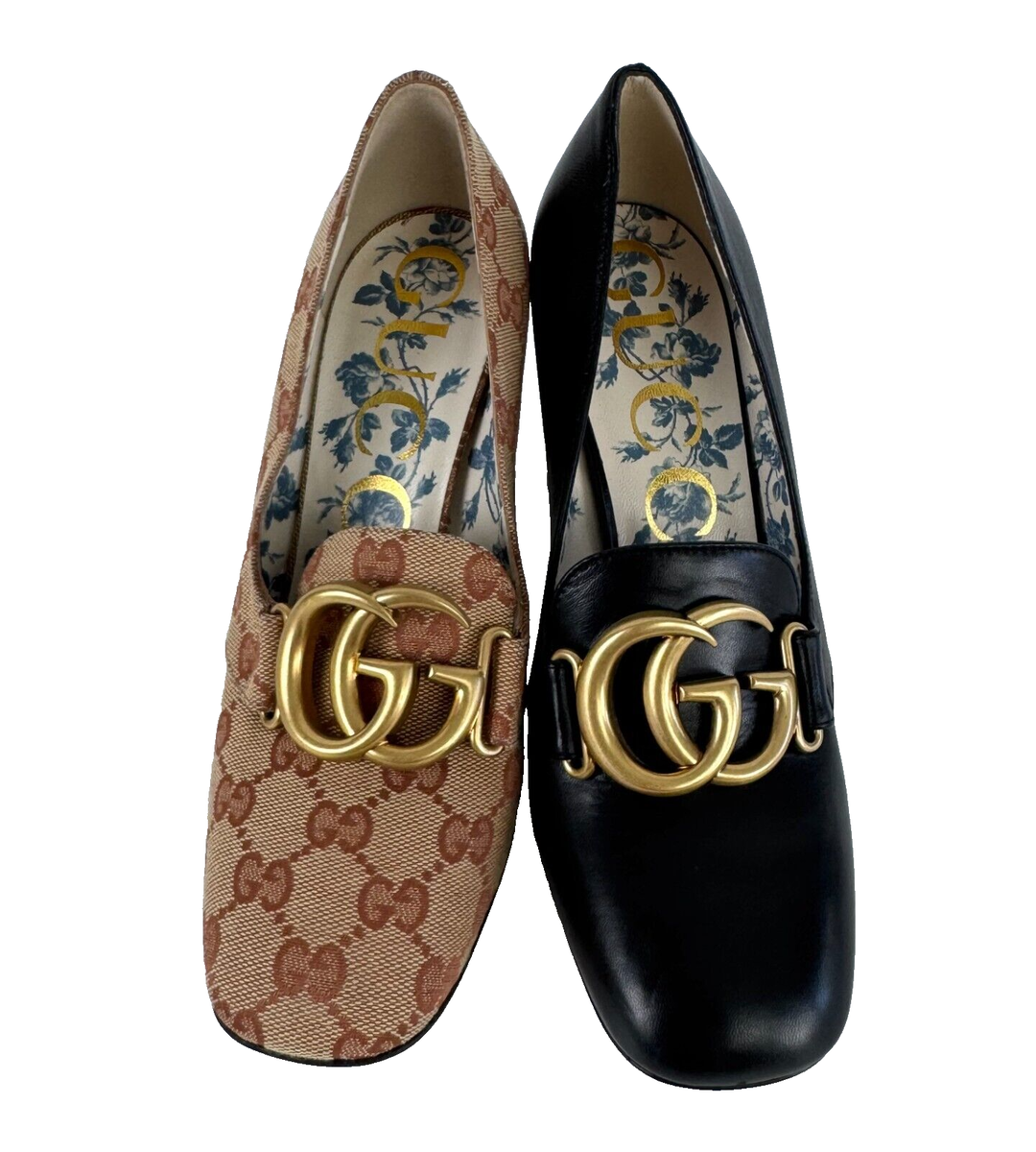 Gucci New Auth MisMatch Style Sz 7 6.5 US 37 36.5 EU Black Gucci New Auth MisMatch Style Sz 7 6.5 US 37 36.5 EU Black