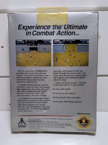 Commando (Atari 7800) NEU Factory Sealed - Bild 4 von 14