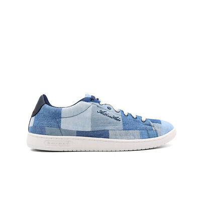 Le Coq Sportif Arthur Ashe De Nimes Mens Blue Trainers UK
