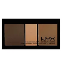 NYX Cream Highlight & Contour Palette, CHCP03 Deep