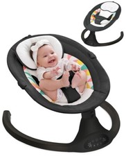 Larex BB006K Baby Swing for Infants with Remote Control, 5 Speed. 10 Music,black