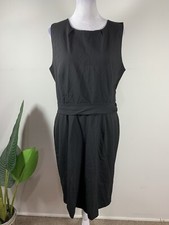 Banana Republic Womens Solid Black Sheath Dress, Size 12, $99.99