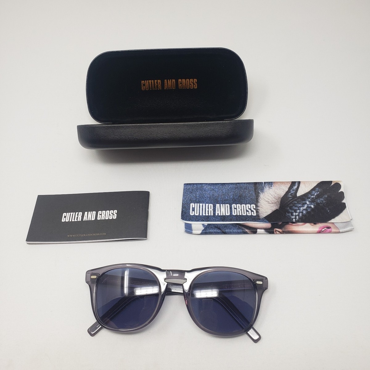 Cutler and Gross Grey Sunglasses M:1032 C Handmade in Italy Cutler and Gross Grey Sunglasses M:1032 C Handmade in Italy