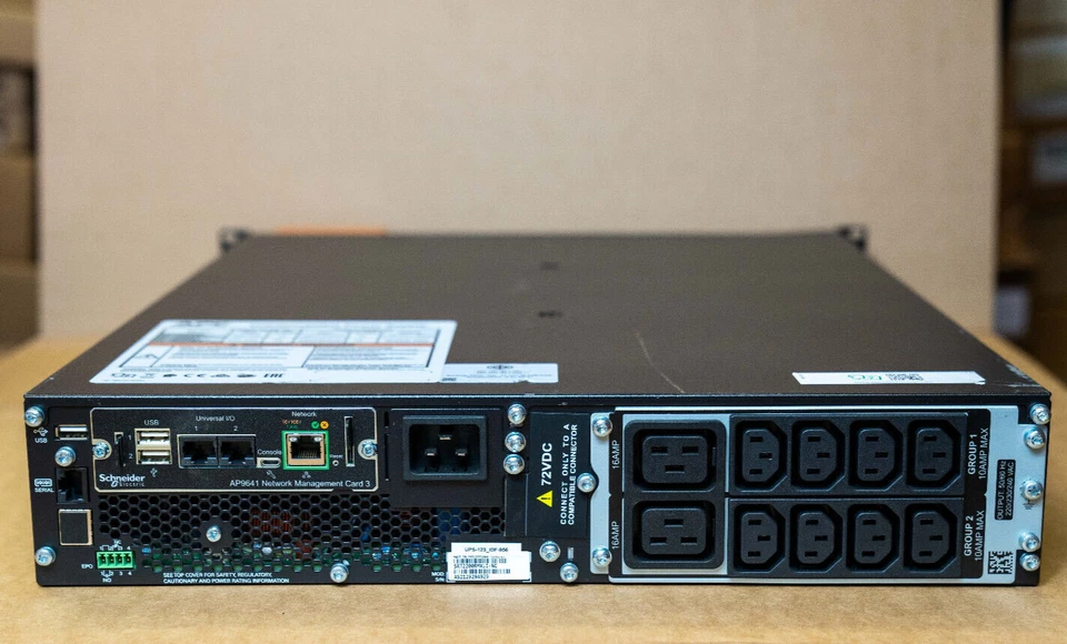 APC Smart-UPS SRT2200RMXLI 2200VA 230V 2U AP9641 No Battery no Front Bezel - Image 2 of 3