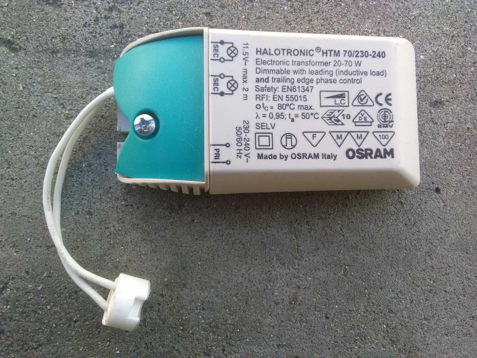 Transfo OSRAM 12v 70va halogène tripack pour un éclairage stable sans scintillement