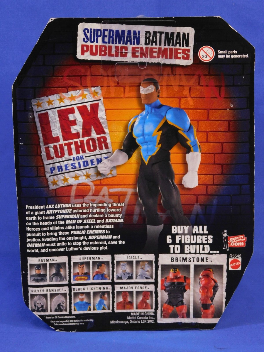 and me様 M.Fil スペリオルビーバーアシンメトリーマント　ネイビー SUPERMAN / BATMAN PUBLIC ENEMIES BLACK LIGHTNING DC UNIVERSE