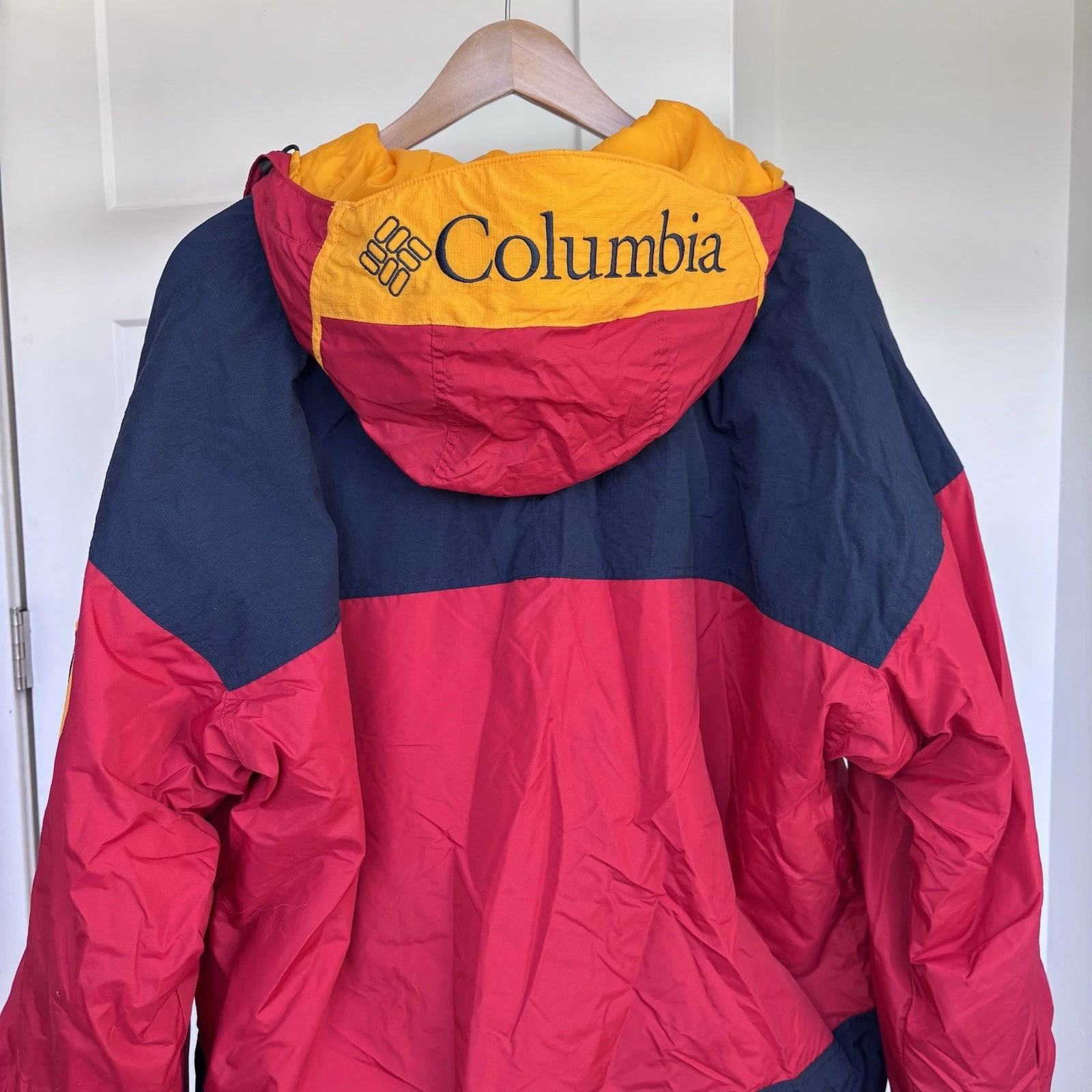 VTG 90s Columbia Sportswear Full Zip Insulated Pullover Tech Jacket Men’s L Red