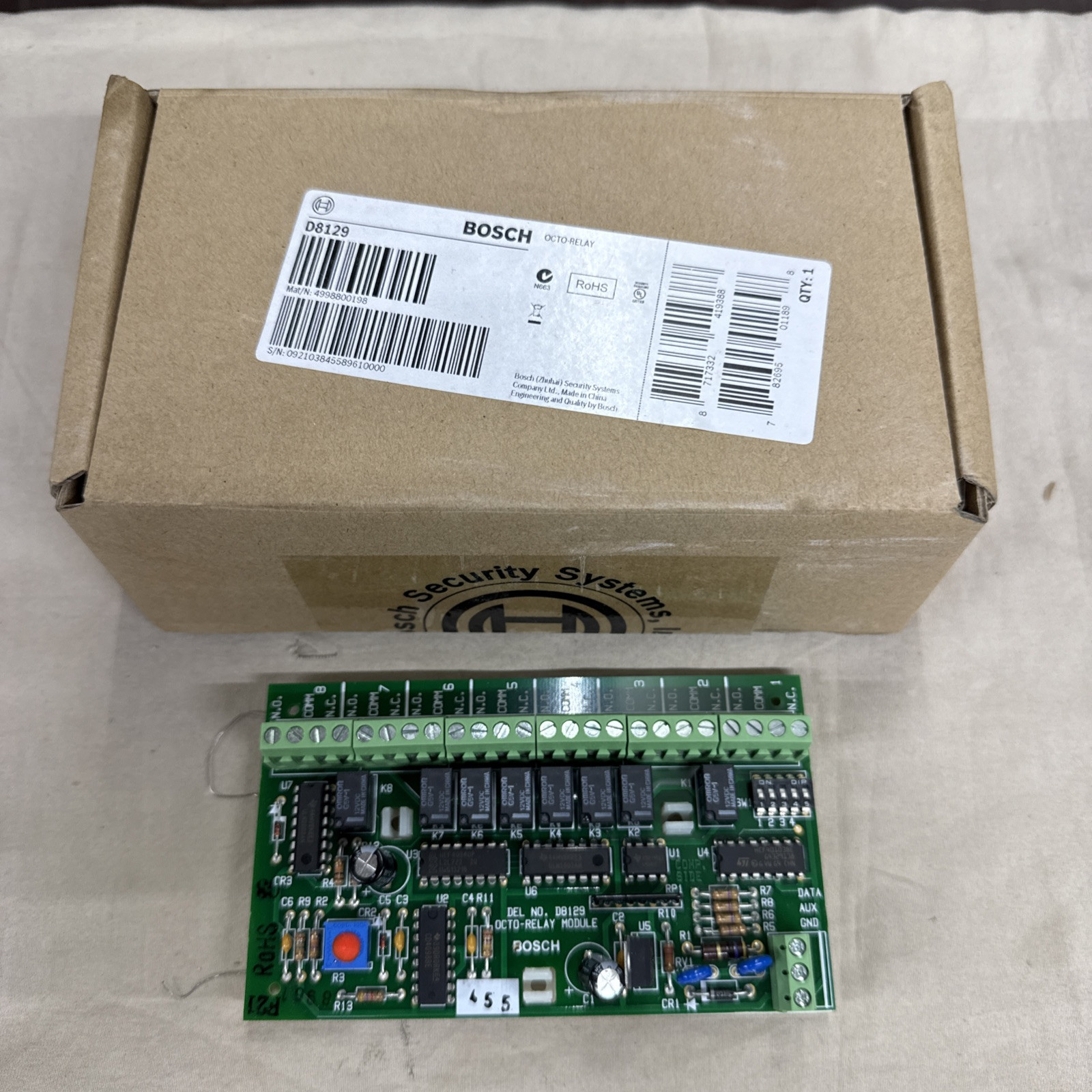 Bosch, D8129 Octo-Relay Module for G Series
