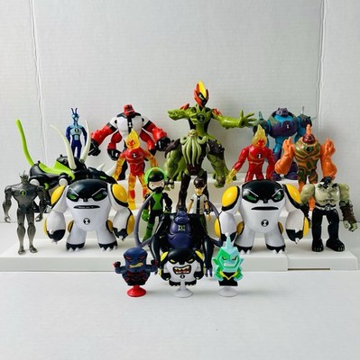 Lot Of 19 Ben 10 Ten Action Figure BANDAI playmates Cartoon Network Aliens Omni