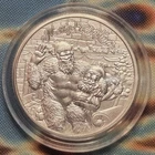BIGFOOT SASQUATCH 1 Oz .999 Silver Bullion Round BRAND NEW INTAGLIO Christmas