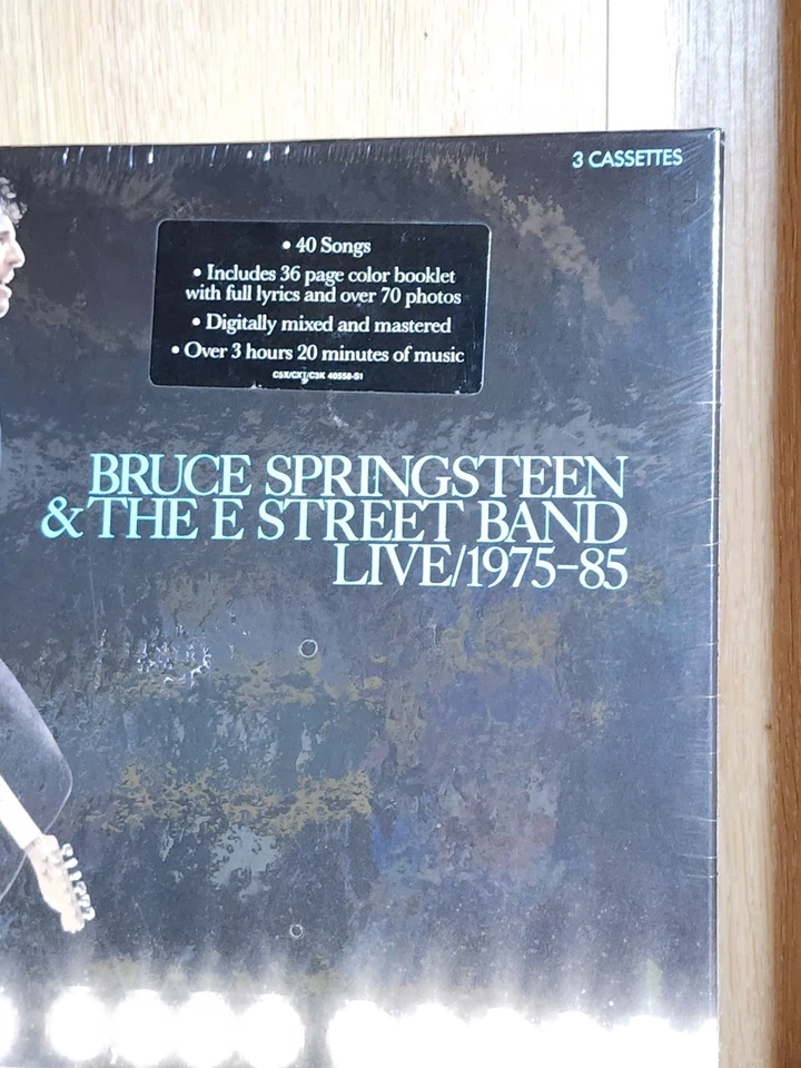 SEALED 3 Cassette Box Set Bruce Springsteen E Street Band Live 1975-85 UNOPENED  - Image 3 of 4