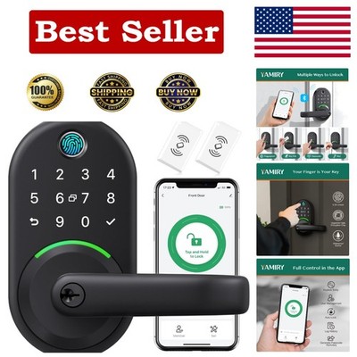 Innovative Smart Deadbolt Lock - App Control and Passcode Access - Modern Design