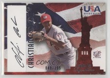 2007 USA Baseball National Signature Black Ink 48/395 Christian Colon Auto 0af
