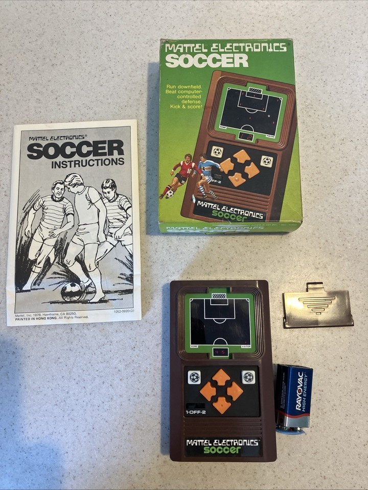 Vintage Mattel Electronics Hand Held Soccer Game 1978 NIB!