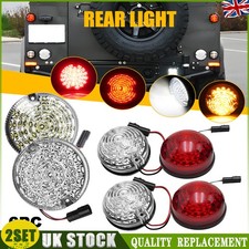 95mm+73mm LED Lights 2Set For Land Rover 90/110 Defender 1983-2016 Clear Lens UK
